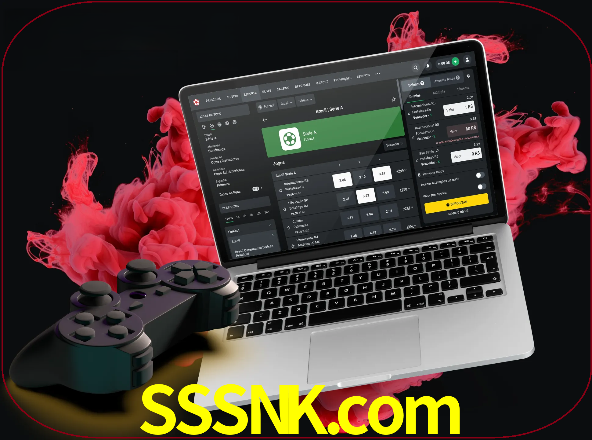 Visite a secção especial de jogos de vídeo em sssnk para descobrir em que jogos pode apostar e ganhar muito dinheiro.