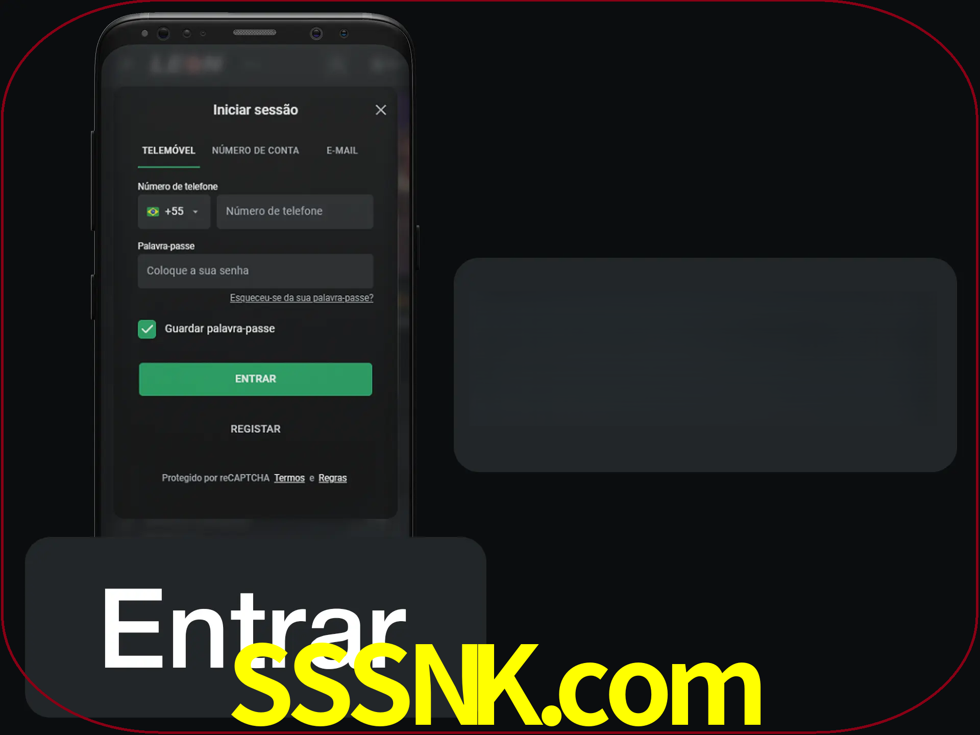 Faça o login para começar a apostar e jogar no cassino.